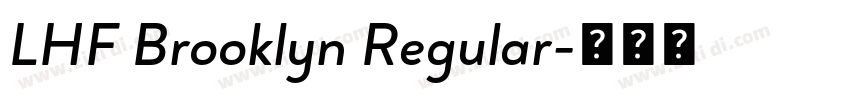 LHF Brooklyn Regular字体转换